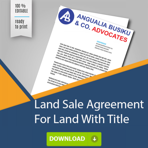 LAND SALE AGREEMENT FOR LAND WITH TITLE